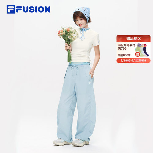 FILAFUSION斐乐女士针织短袖衫