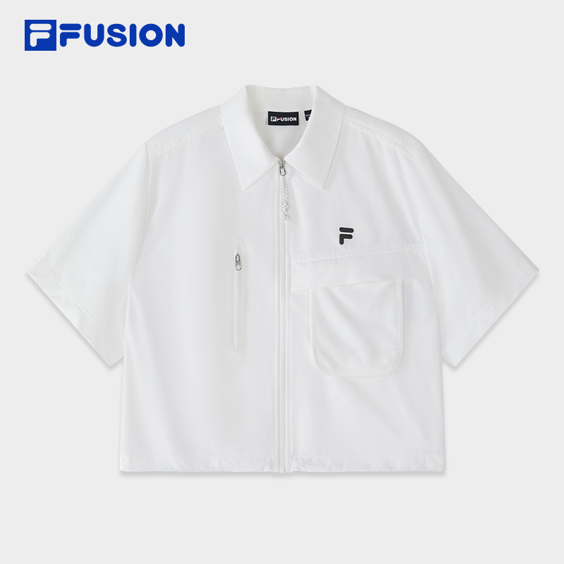 FILAFUSION斐乐女子短袖衬衫