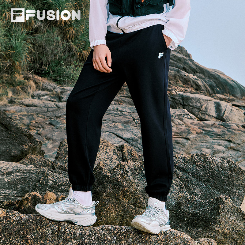 FILAFUSION斐乐潮牌针织长裤男