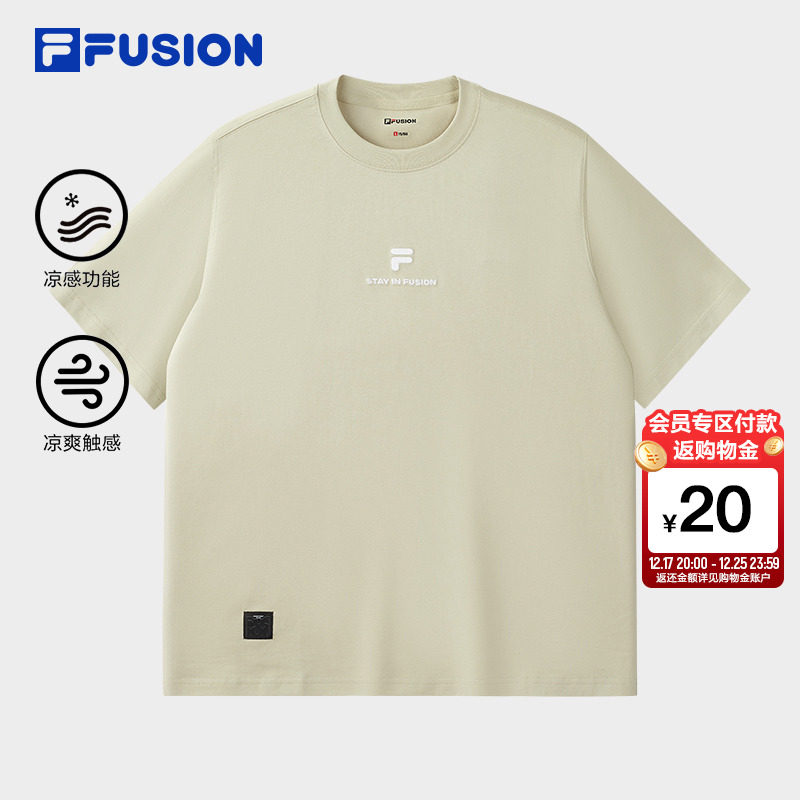 FILAFUSION斐乐男士针织短袖衫