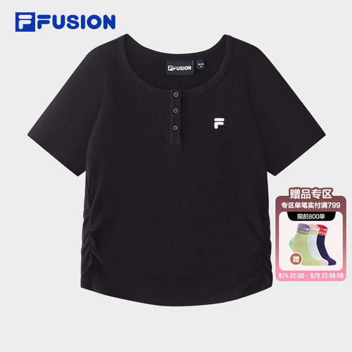 FILAFUSION斐乐女士针织短袖衫