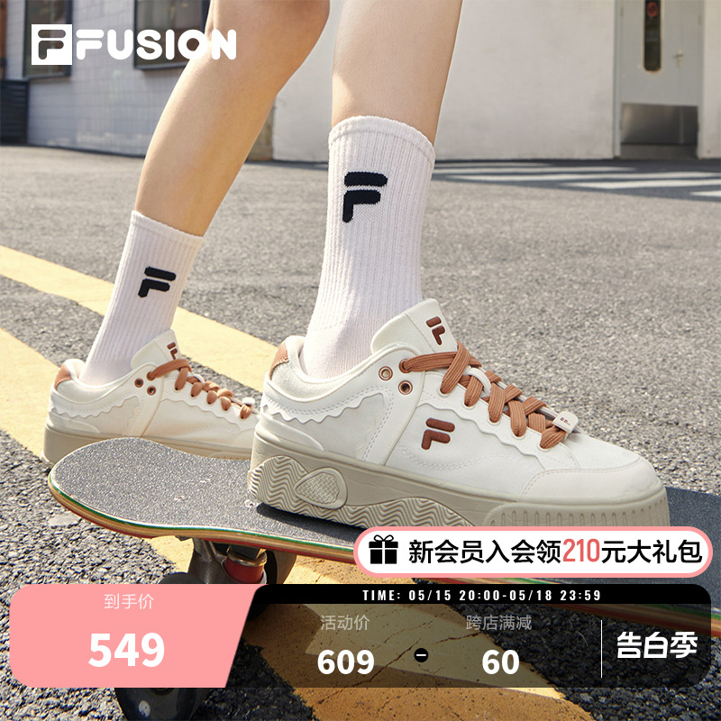 FILA FUSION斐乐官方女鞋厚底板鞋鞋子休闲鞋女款厚底小白运动鞋 运动鞋new 板鞋 原图主图