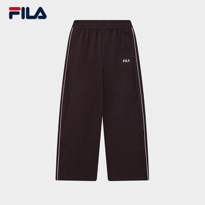 FILA 斐乐官方女士针织长裤2026春季新款时尚休闲宽松舒适直筒裤 - FILA FUSION官方旗舰店出品