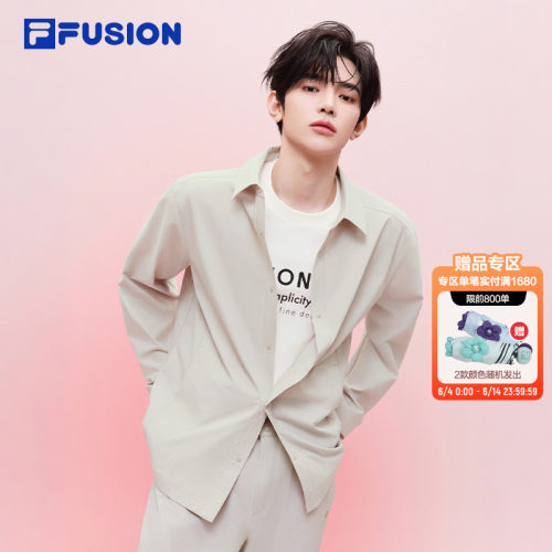 FILAFUSION斐乐男子长袖衬衫