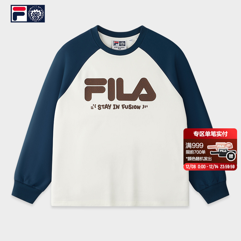 FILAFUSION斐乐情侣长袖T