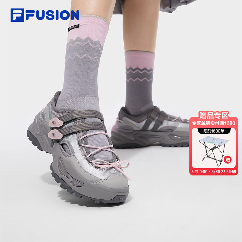 FILA FUSION斐乐软糖凉鞋女子厚底老爹鞋夏季新款凉拖休闲