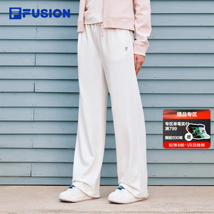 新年鸿运穿搭休闲运动裤 FILA 2026春季 长裤 男 FUSION斐乐针织女裤