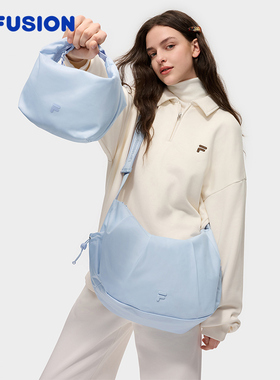 FILA FUSION斐乐潮牌子母包斜挎包2025冬季新款女包运动小挎包男