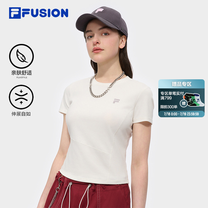 FILAFUSION斐乐女子短袖T