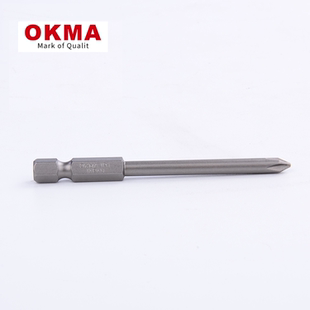 OKMA超硬耐磨S2材强磁抗冲击单头十字气动风批风批螺丝刀批头PH1