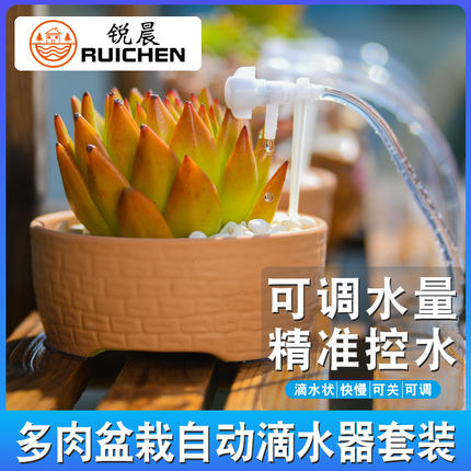 自动浇水神器输液滴水器浇花点滴管懒人家用阳台多肉花盆定时滴灌