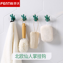 Hook, strong adhesive clothes, wall hanging kitchen, traceless nail, load-bearing, wall door, suction cup, no hole and hook