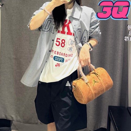 JORDAN乔丹AJ小包斜挎单肩包男女款手提圆筒包IQ5743 JD2533091AD
