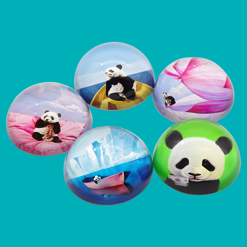 文创熊猫艺术风桌面摆件用品镇纸