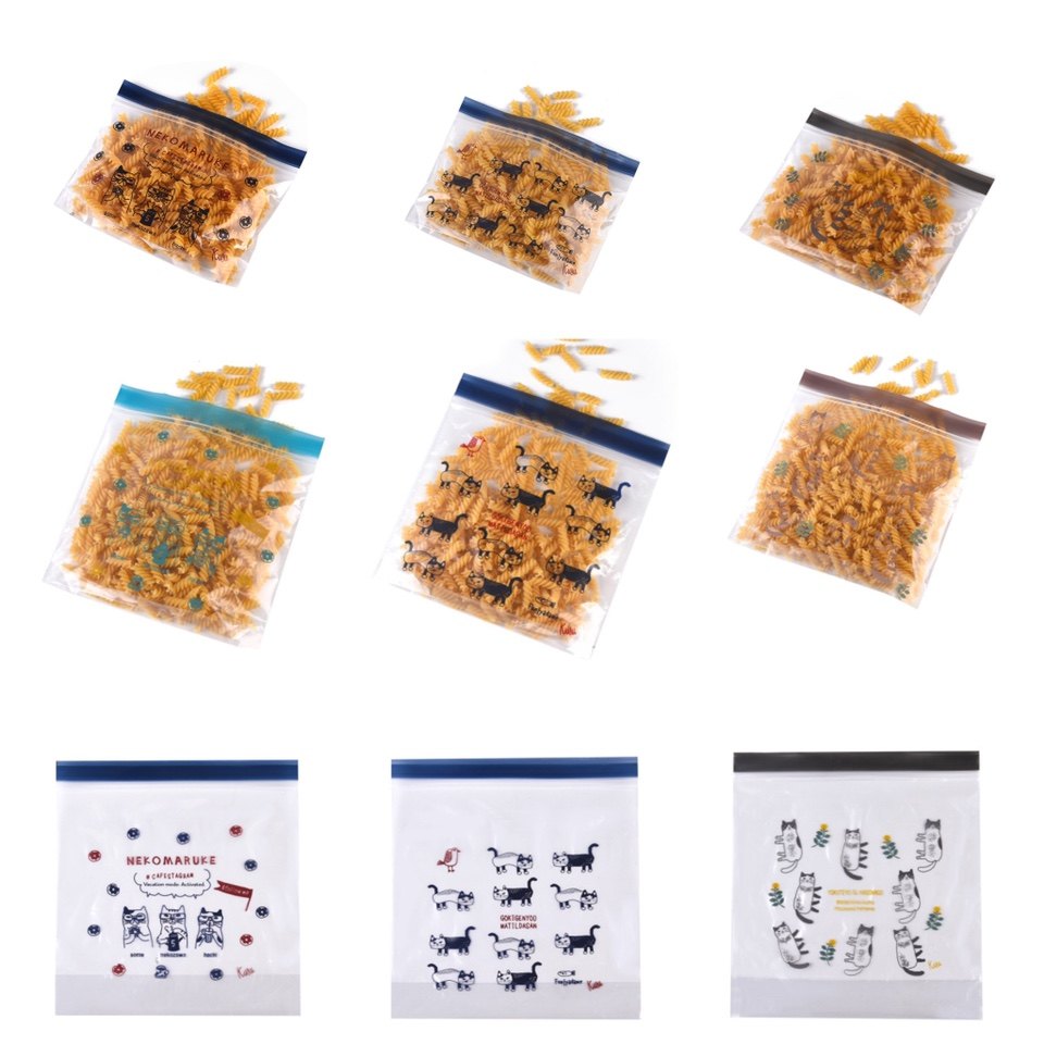 日本kusuguru新保鲜袋食品袋自封口塑料加厚袋 冰箱收纳耐低温980