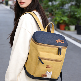 日本原单 刺绣猫咪背包双肩包旅行包学生背包书包960 kusuguru新款