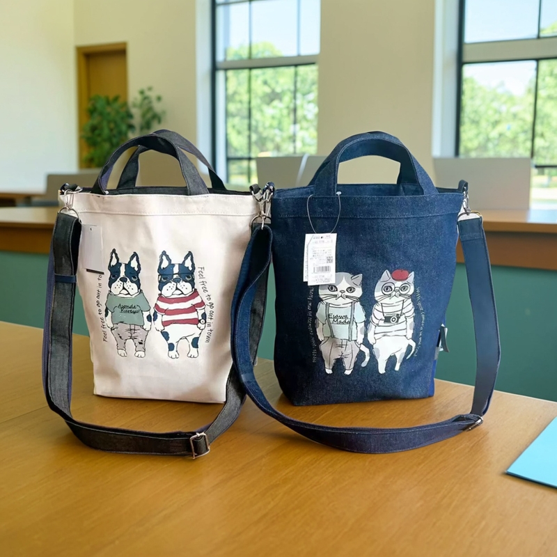 日本kusuguru刺绣露西保罗单肩包斜挎包手提包手拎包通勤卡通798