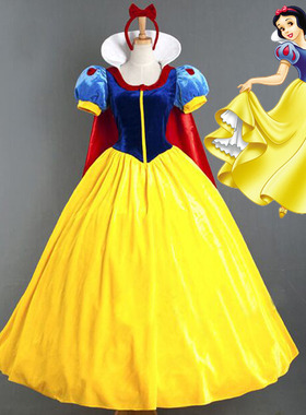 儿童白雪公主裙迪士尼snow white万圣节cosplay派对聚会舞台演出