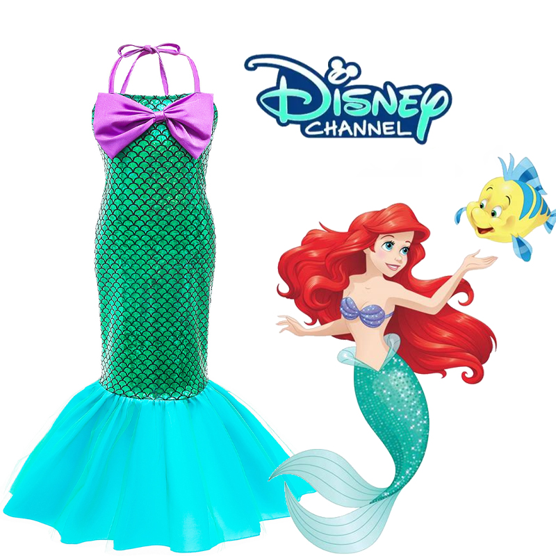 夏新迪士尼小美人鱼爱丽儿公主裙