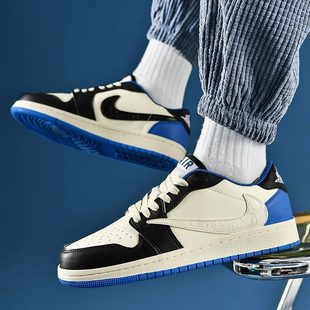正品aj男鞋低帮闪电倒钩aj1板鞋男AF1空军一号女鞋情侣款运动鞋