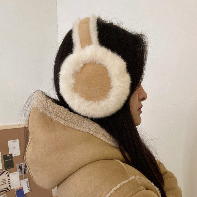 耳套冬女简约可折叠可爱耳罩学生耳套
