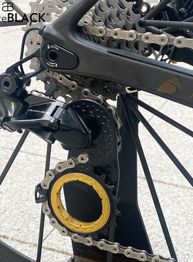 absoluteBLACK HOLLOWcage公路车大导轮碳纤维陶瓷轴承后拨大鸡腿