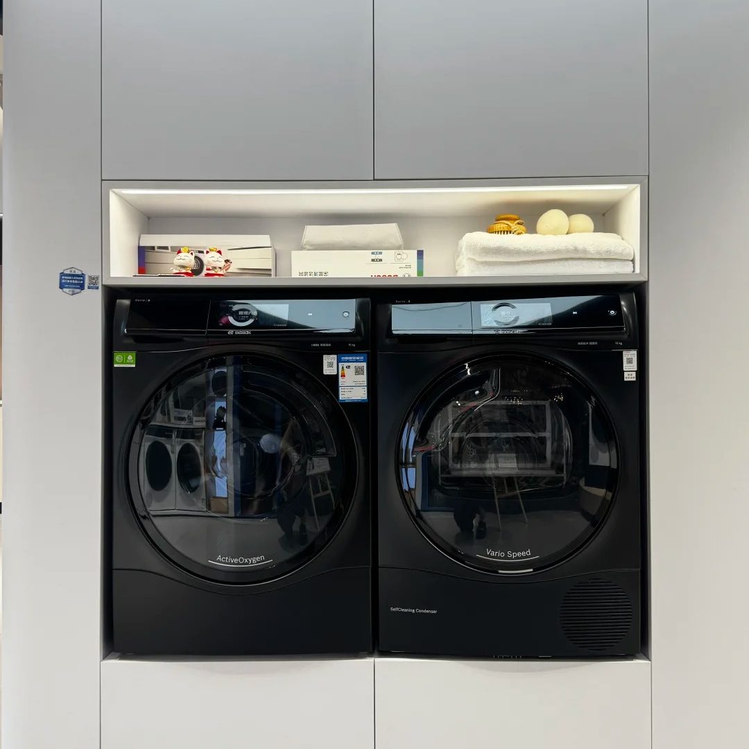 博世新款8系WGC854C31W+WQC855C30W活氧洗衣机热泵烘干机套装10kg