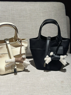 可爱羊毛小狗挂件真皮羊羔毛挂饰时尚百搭包包情侣款牛皮挂坠