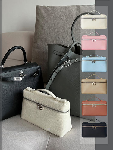 小方盒荔枝纹小时尚真皮饭盒包