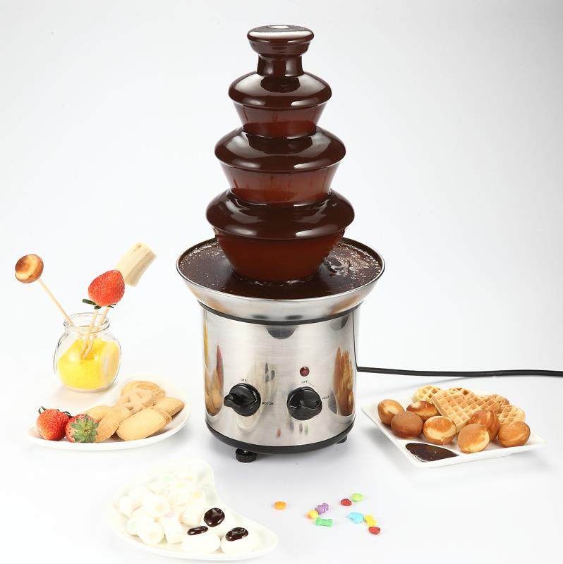 Stainless Steel Luxury Chocolate Fondue Fountain巧克力喷泉机