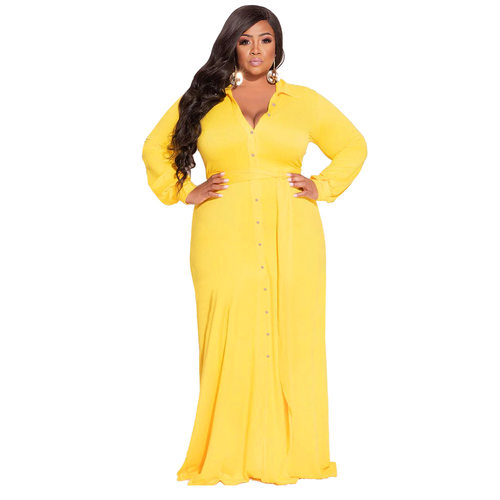 plus size long dress women big size v neck dress large size