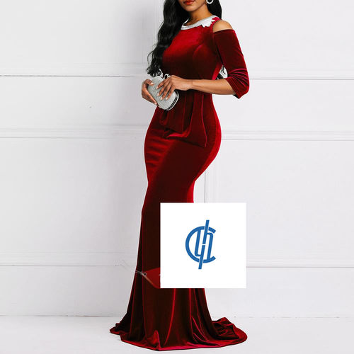 Womens Evening Party Dress Long gowns blue red black 3xl 2xl