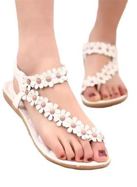 2018 summer women flat sandals ladies beach shoes 平跟凉鞋