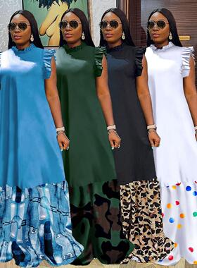 Maxi Dress Elegant print Long Dresses Party Evening big size