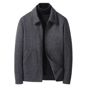 winter blazer Wool Men Outerwear Jacket Blend Coat busniess