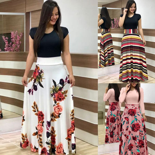 African Dresses For Ladies Summer Maxi Dress Women Clothes女