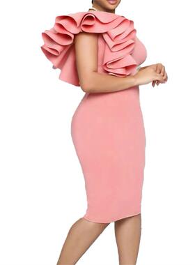Women Sheer Bodycon Dress Office Lady Elegant Vestido big