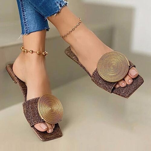shoes womens flat sandals Large size flat slippers-size