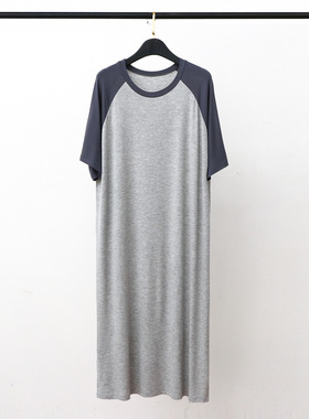 Nightdress robe men comfortable plus-size bathrobe舒适男睡裙