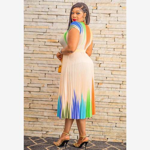 African New Fashion Dress print dress long dress big size