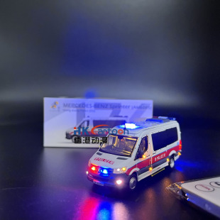 AM6085 平治警队冲锋车 微影176 锂电池 加29灯 可充电 改装 Tiny