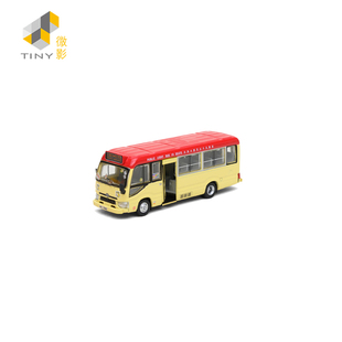 Tiny 城市PTV04 合金车仔 丰田Coaster (B70) 紅色小巴 (十九座)