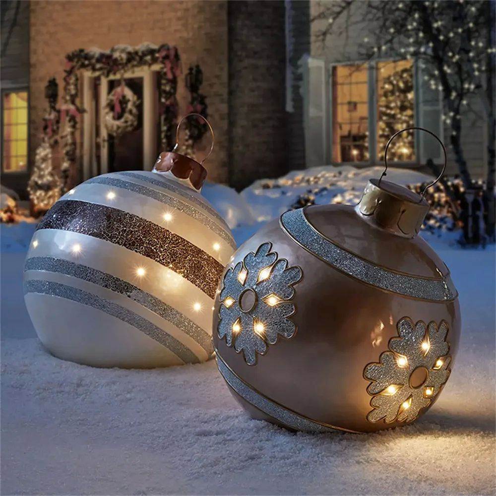 60CM Christmas Inflatable Decorated Balls Christmas Spheres