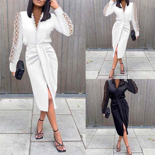 spring women dinner party dress elegant ladies formal skirt