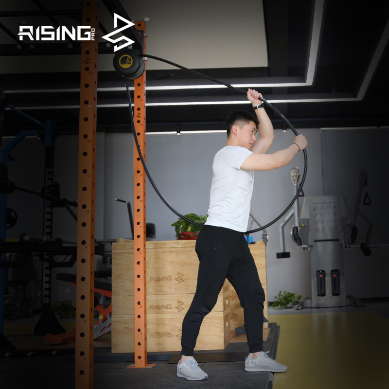 悬挂式拉绳器家用可调节滑轮拉力器绳索训练攀绳机健身器材爬绳机
