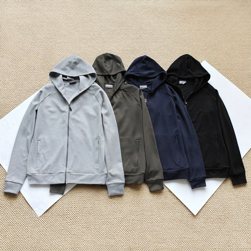 重磅男款拉链卫衣连帽衫薄外套秋