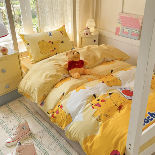 学生宿舍床品三件套卡通四件套