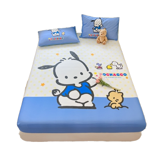 帕恰狗全棉床笠单件床单男孩女童卡通纯棉儿童床罩防滑床垫套定制