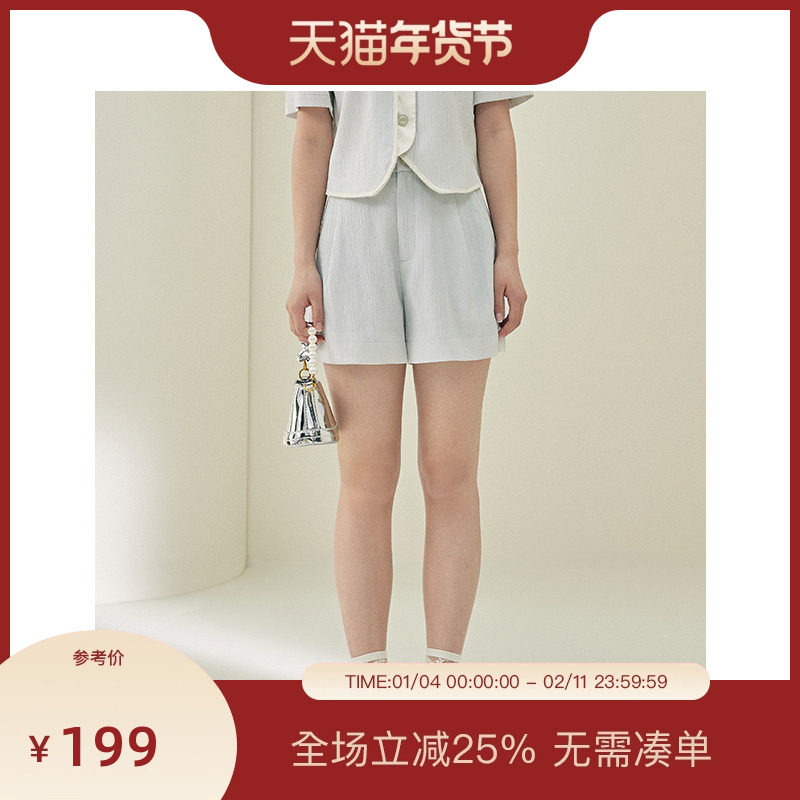 PIT纯色A字直筒阔腿西装短裤休闲裤女2025夏多巴胺宽松五分裤,女装/女士精品,休闲裤,淘宝优惠券,粉丝福利购,淘宝优惠卷