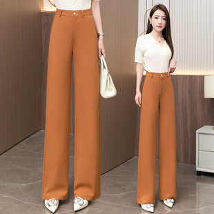 高腰宽松垂感小个子百搭休闲直筒裤 新款 女2026年夏季 天丝棉阔腿裤